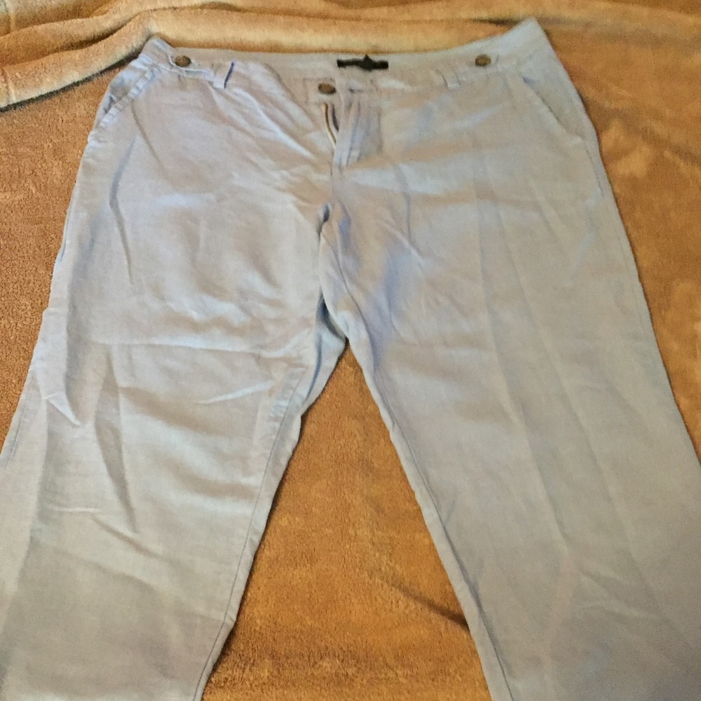 Banana Republic linen cropped pants